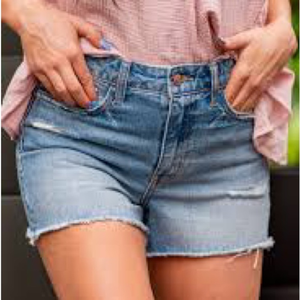 Flying Monkey high rise cut off distressed shorts size 27